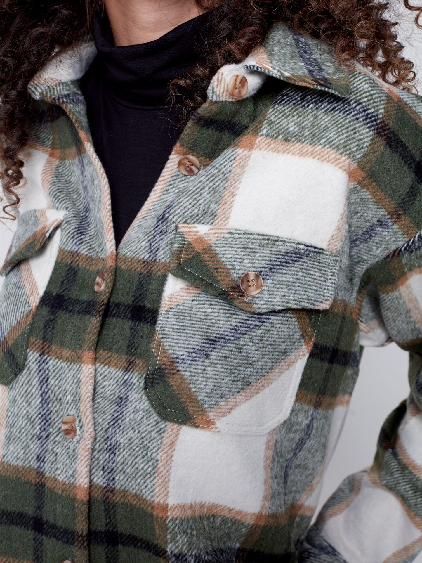 CB Plaid Flannel Shirt Jacket