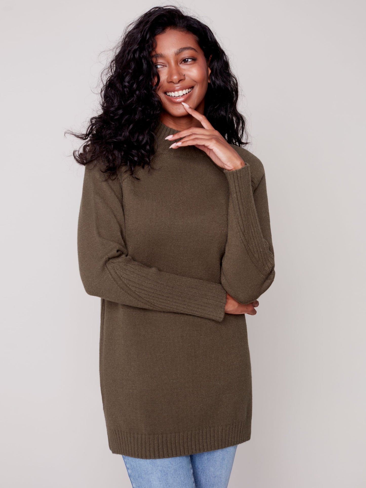 CB Mockneck Tunic Sweater
