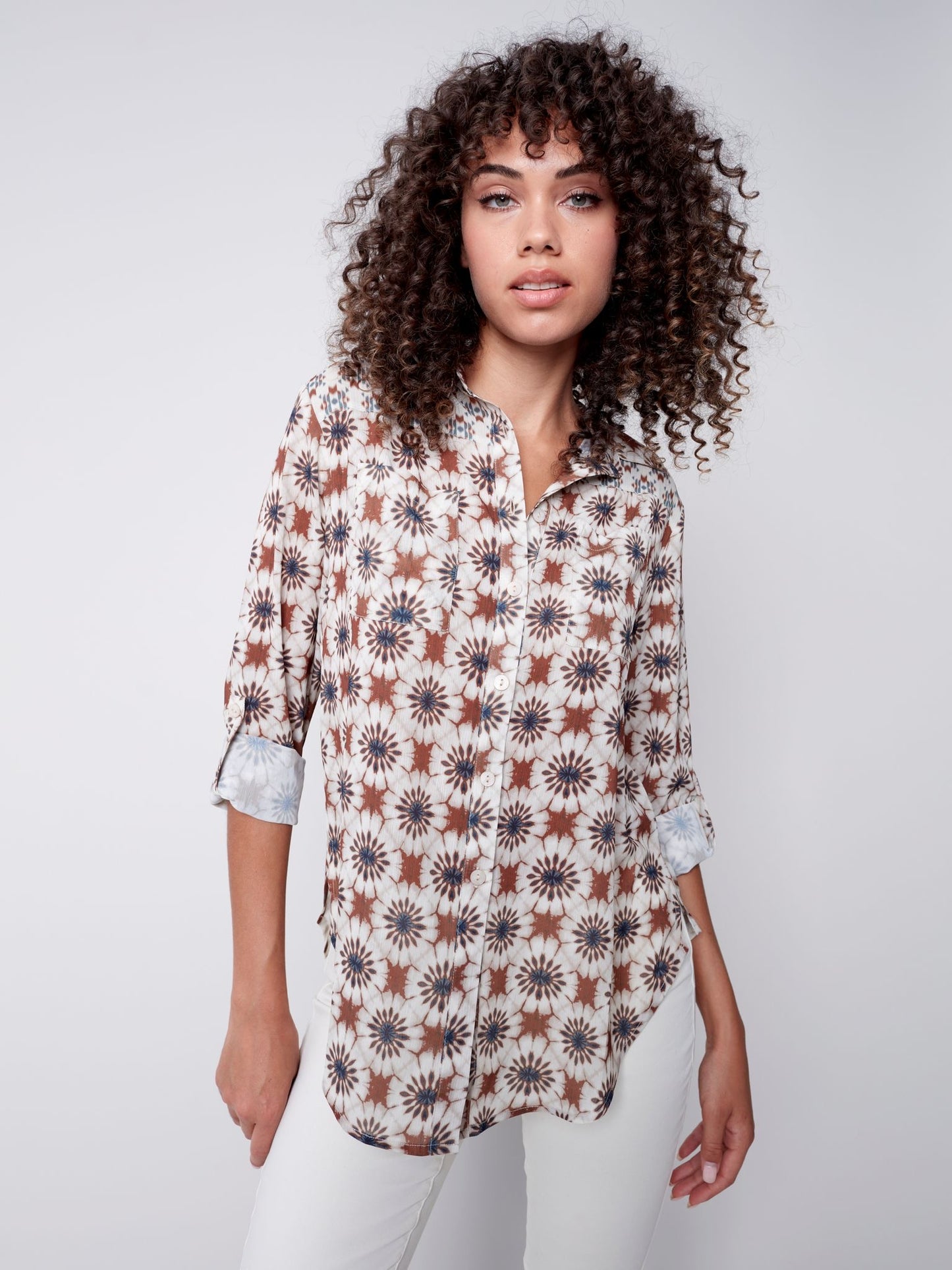CB Printed Crinkle Georgette