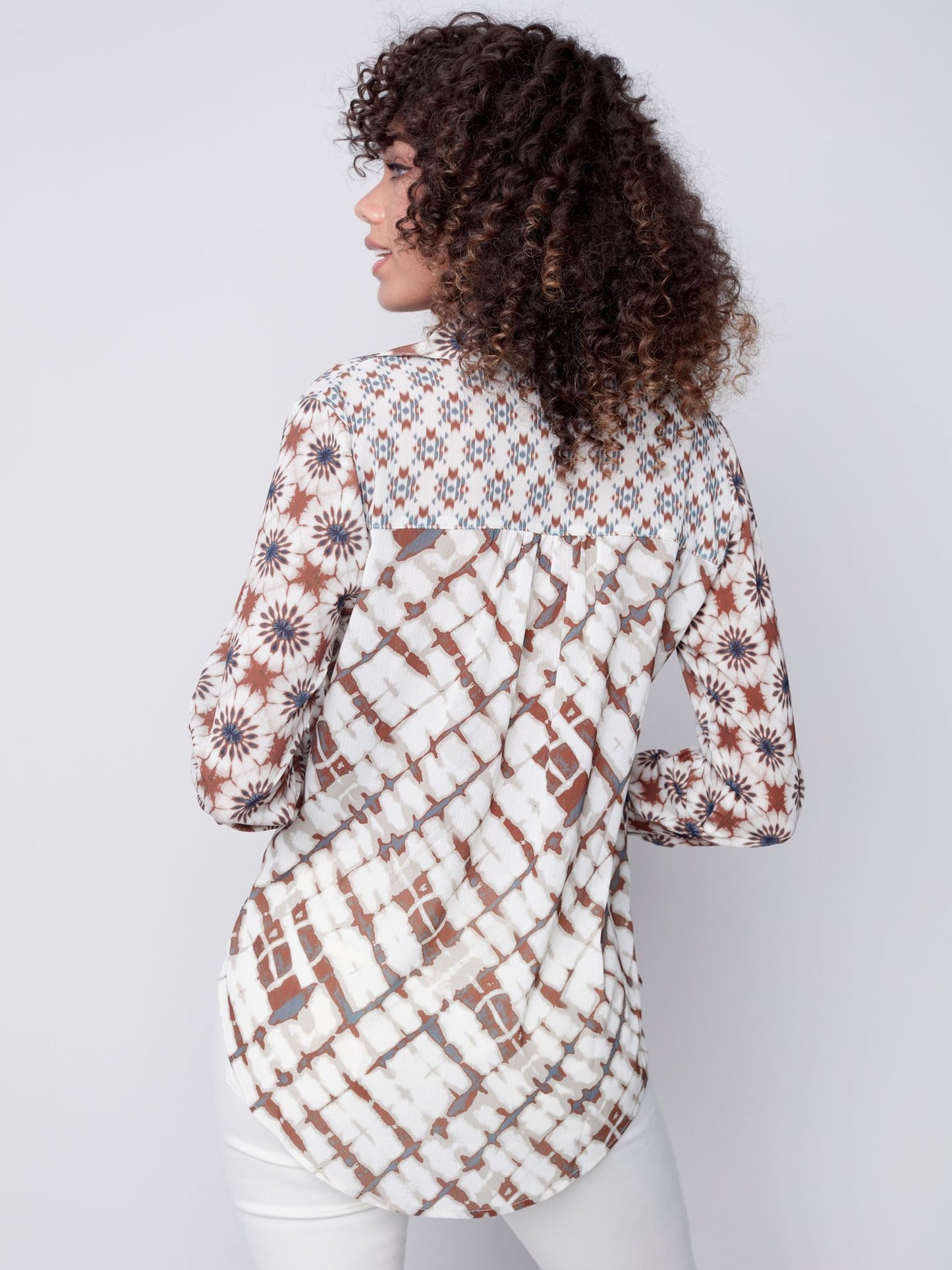 CB Printed Crinkle Georgette
