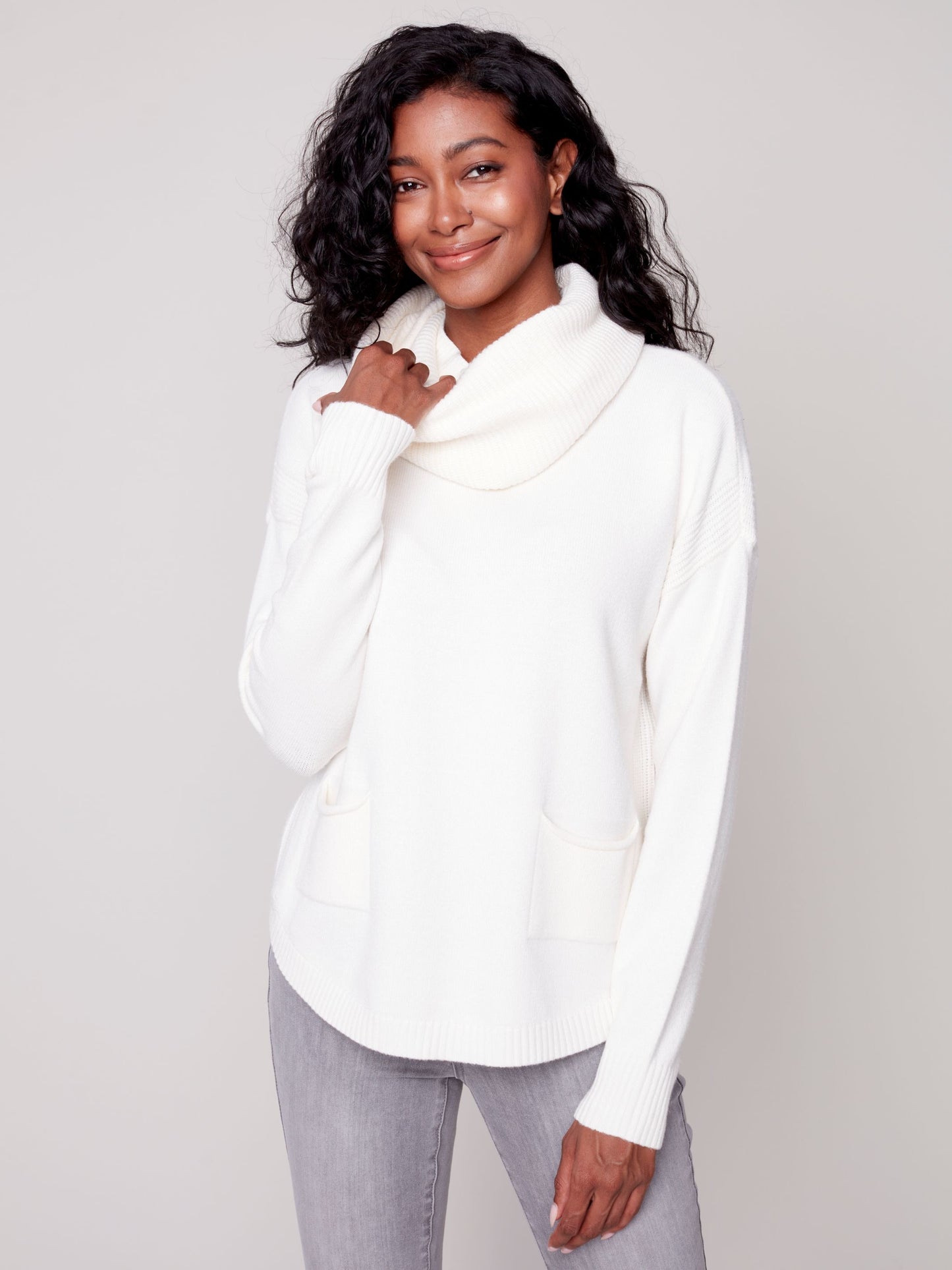 CB Sweater W/Removable Scarf