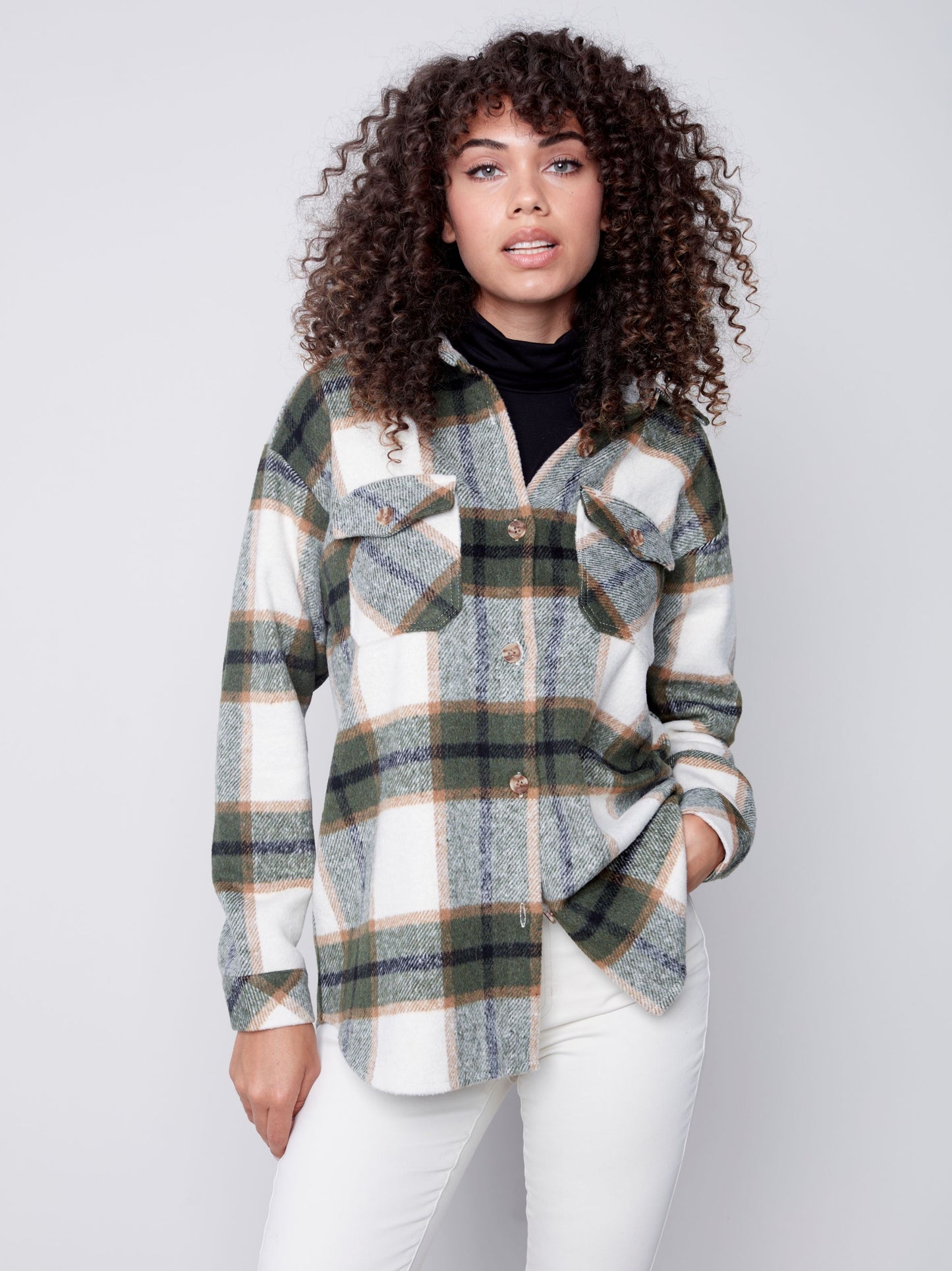 CB Plaid Flannel Shirt Jacket