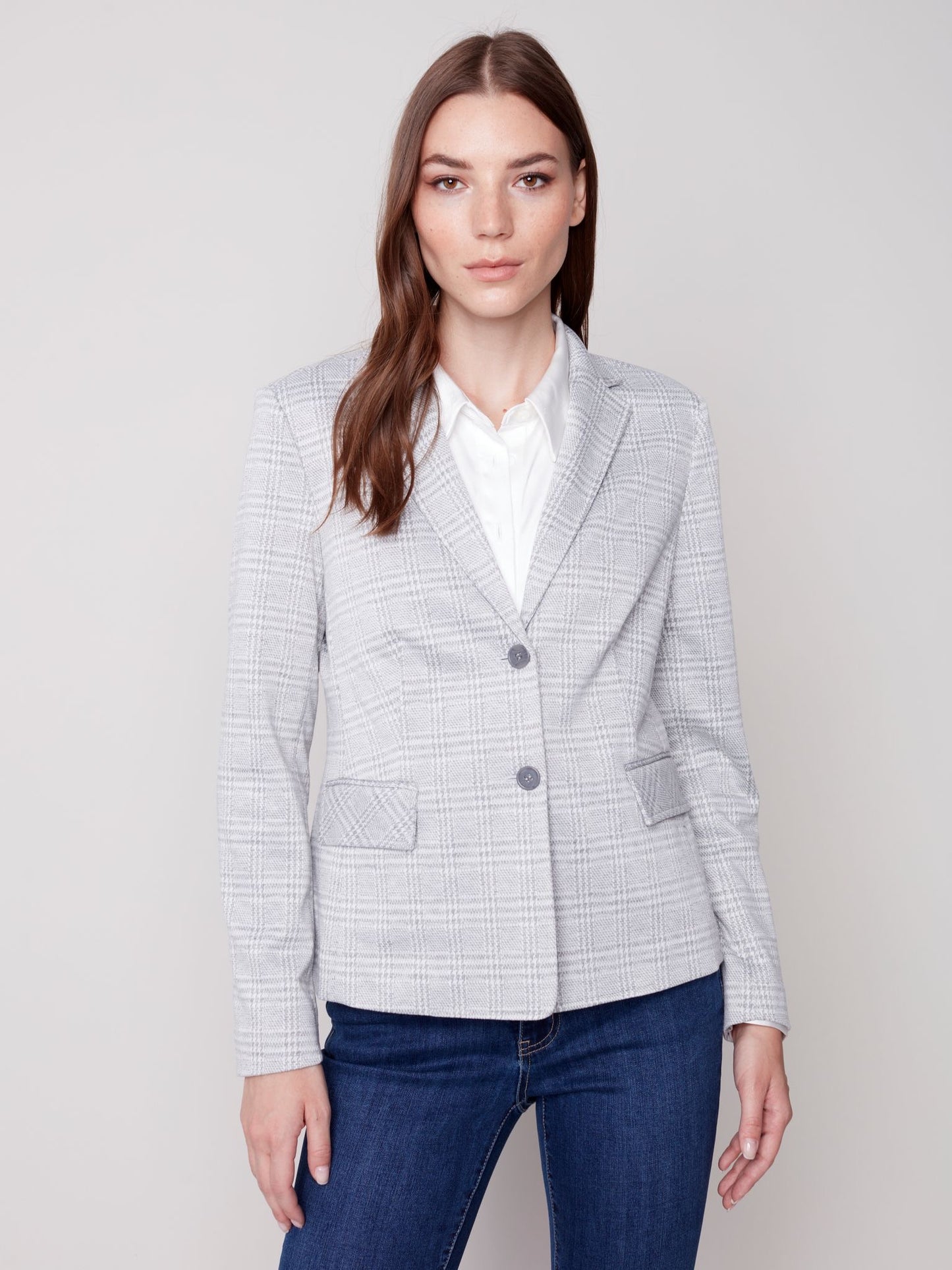 CB Printed Yarn Dye Blazer