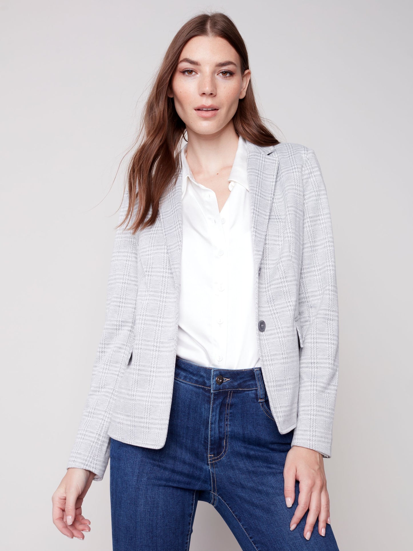 CB Printed Yarn Dye Blazer
