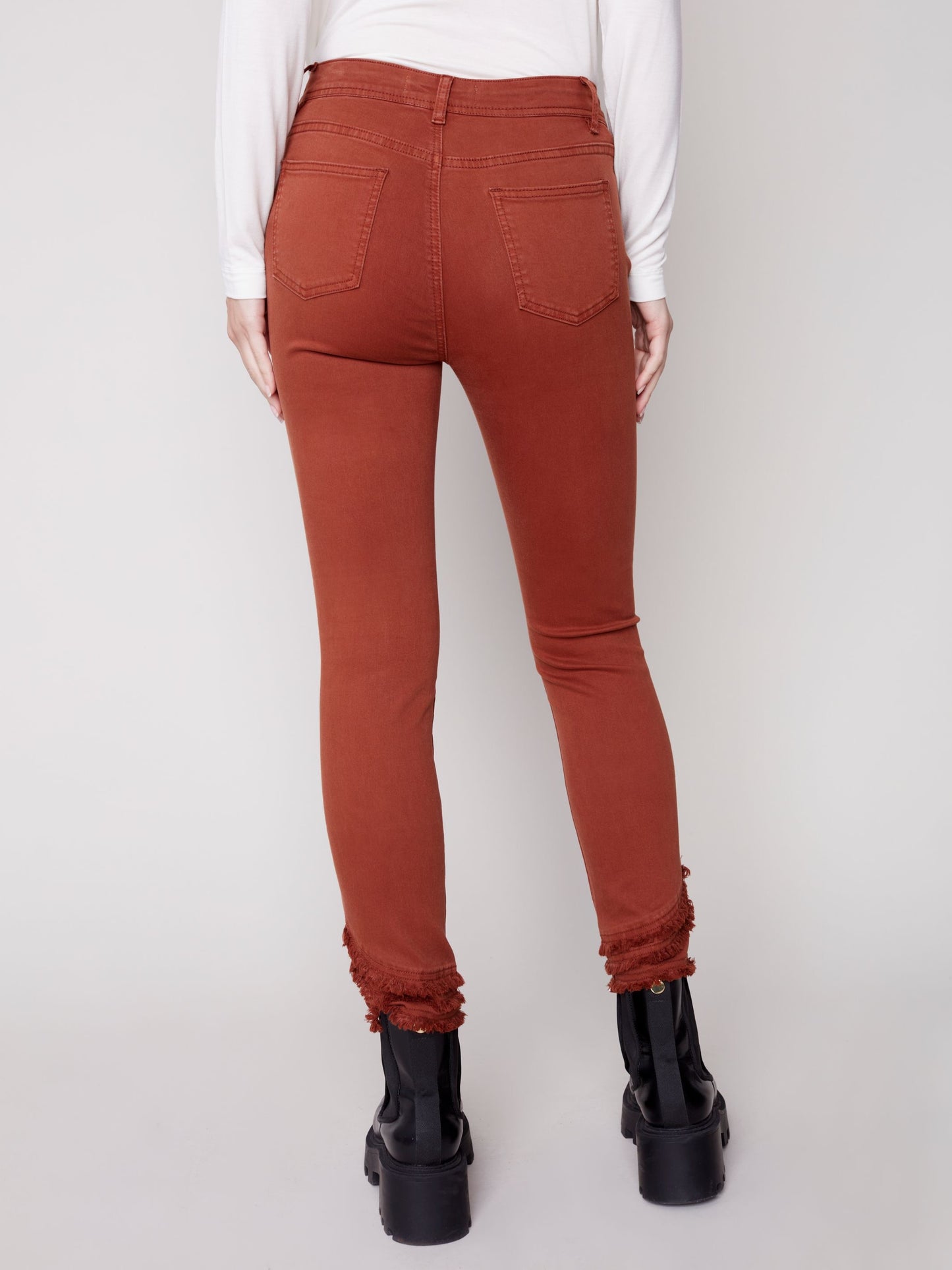 CB Frayed Hem Denim Pant
