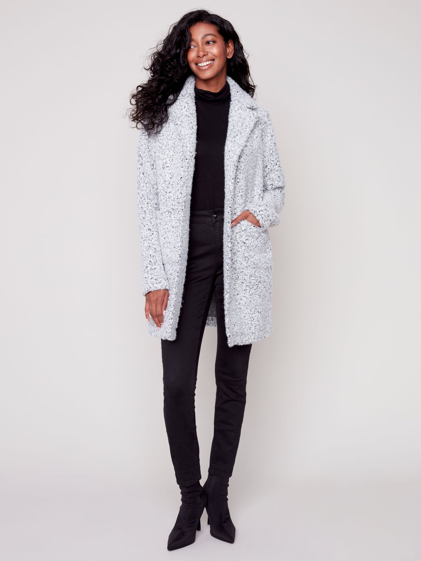 CB Boucle Knit Coat