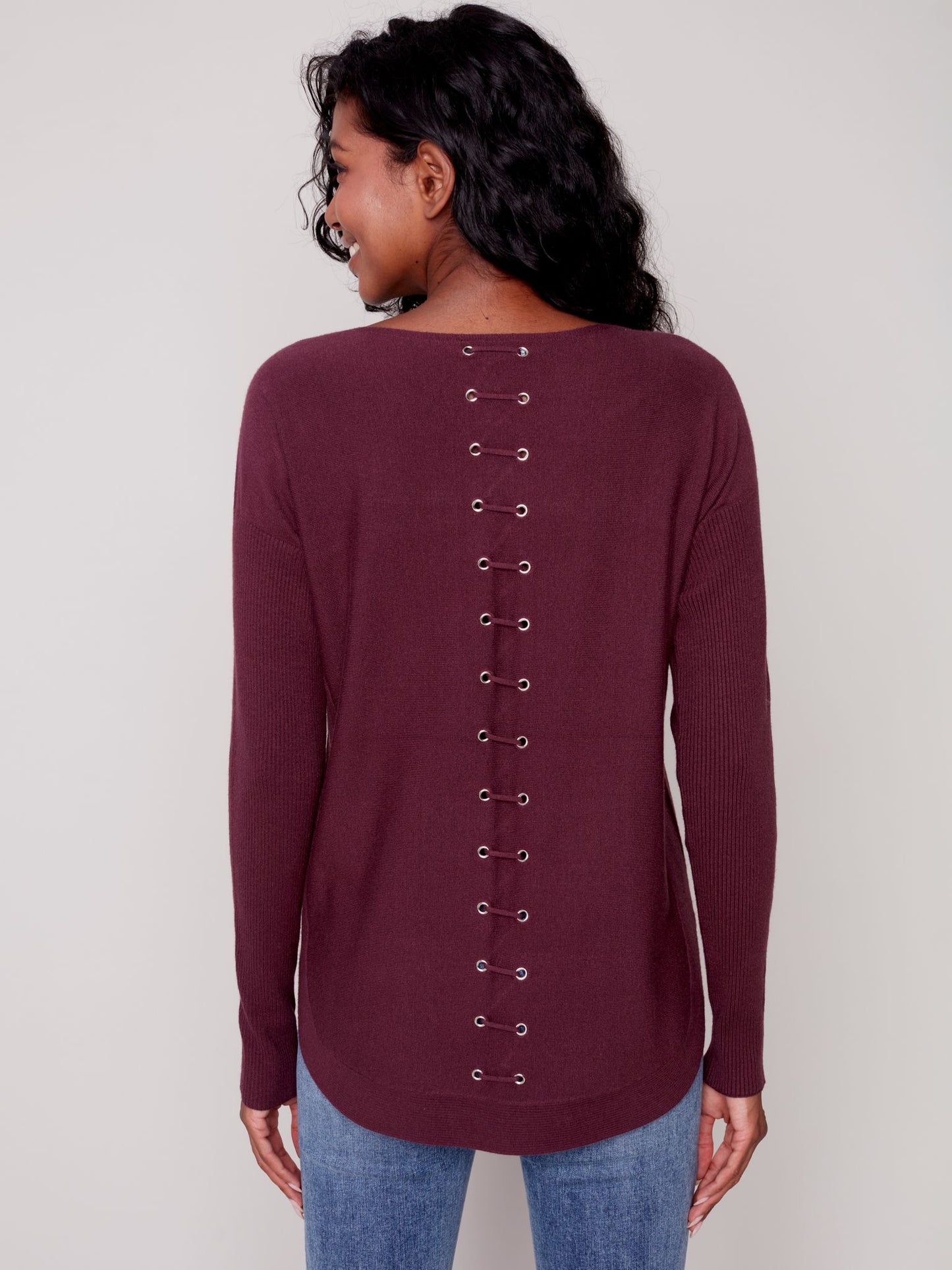 CB Plushy Knit Swtr W/Bk Dtls