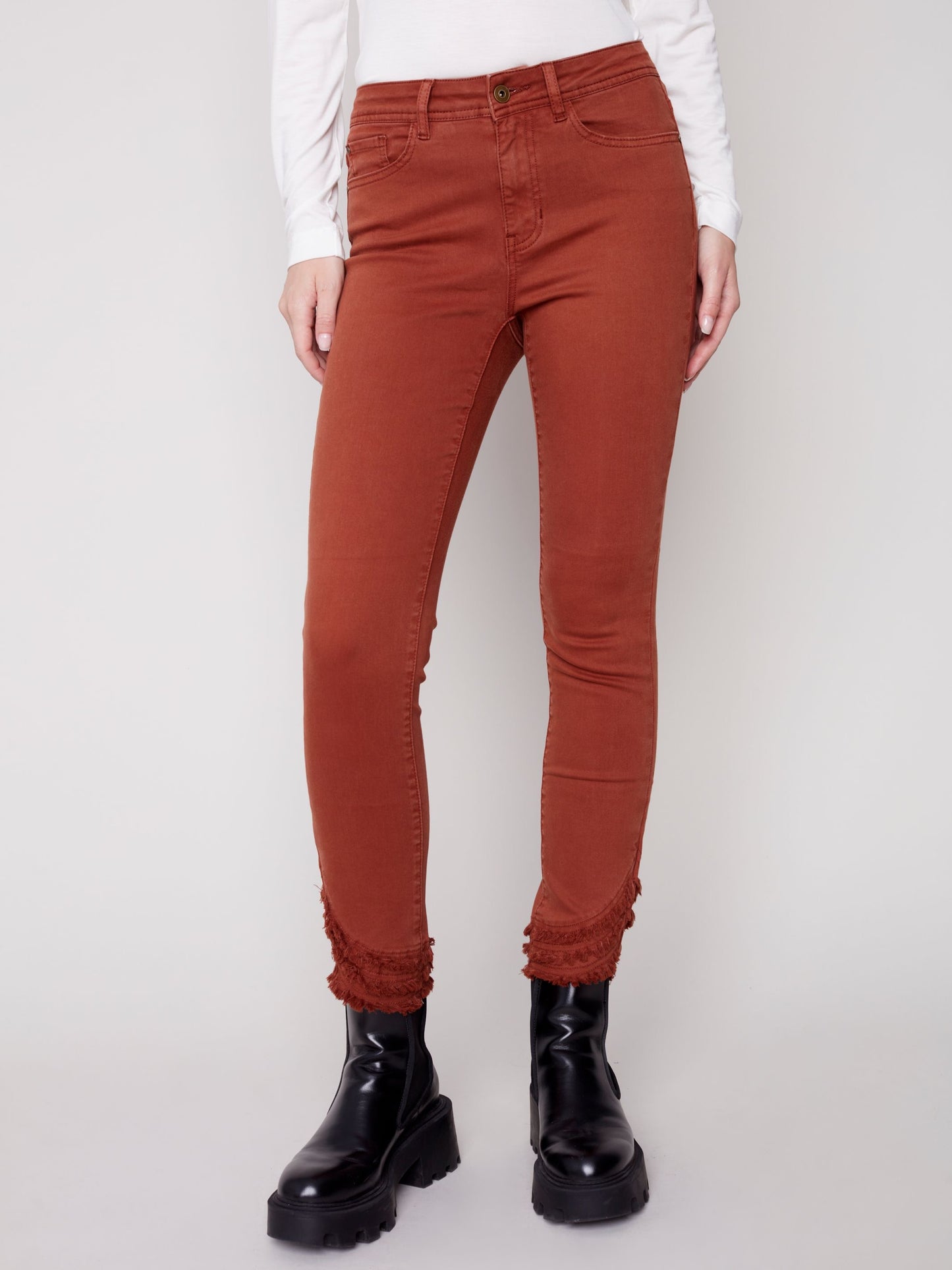CB Frayed Hem Denim Pant