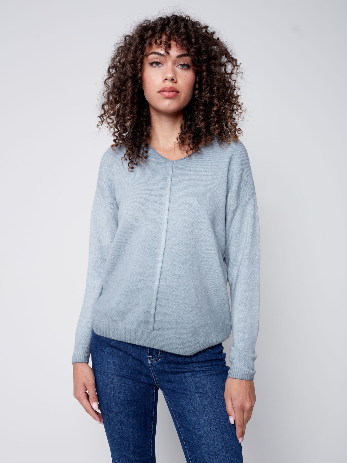 CB Cold Dye V-Neck Sweater