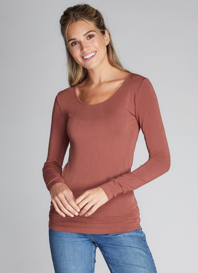CCT Bamboo scoop neck long sleeve