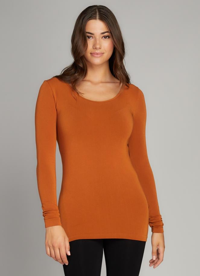 CCT Bamboo scoop neck long sleeve