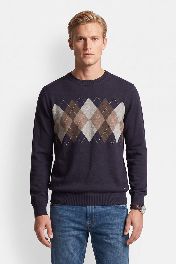 LS Sawyer Jacquard Crewneck