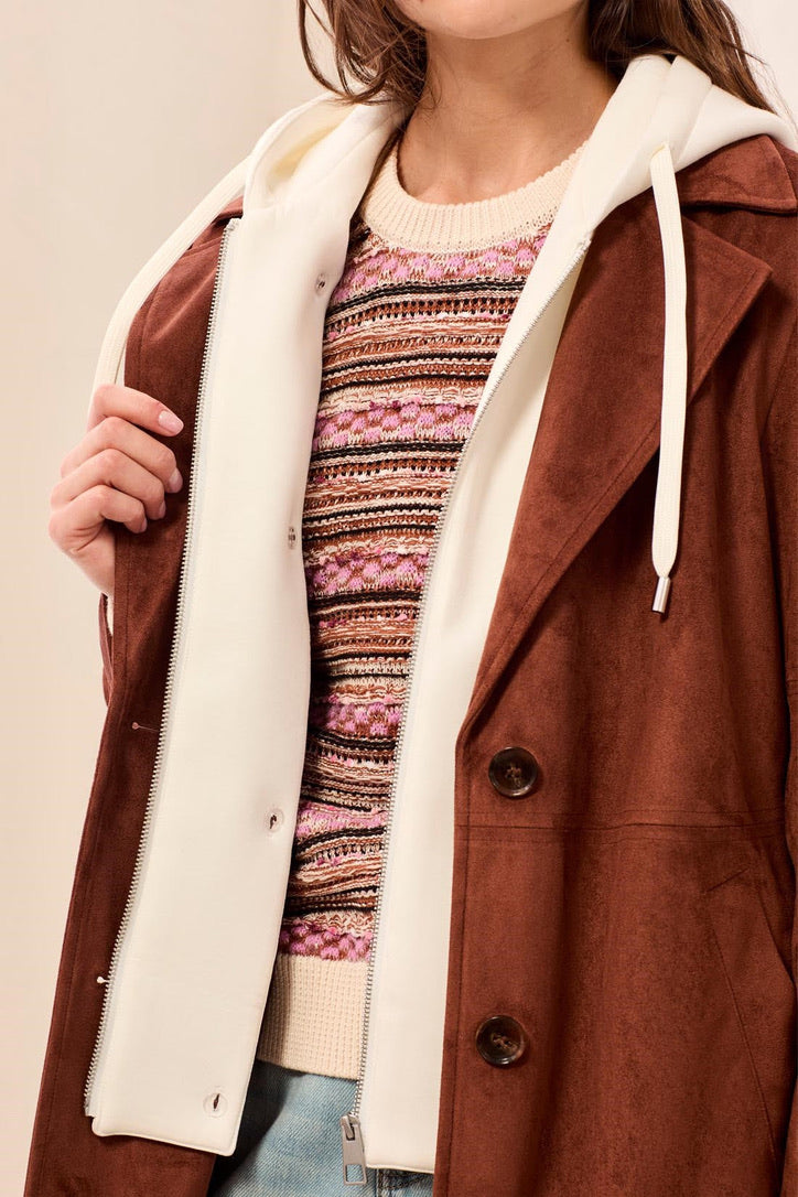 TB Trench Coat W/Removable Hood