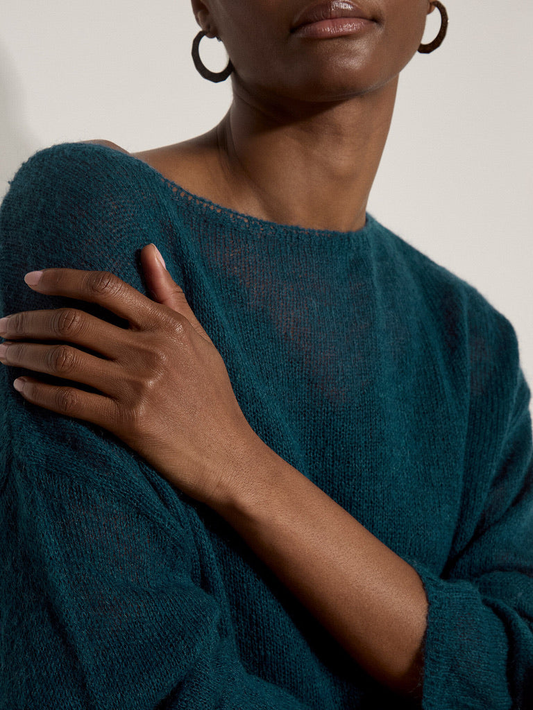 AP Oversized Mohair Sheer Swea