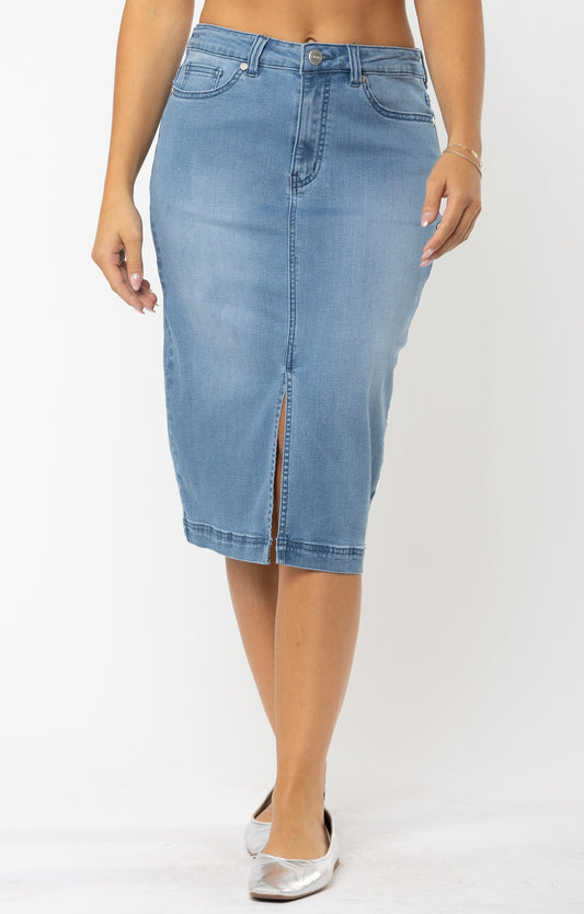 CJ Mid Length Denim Skirt