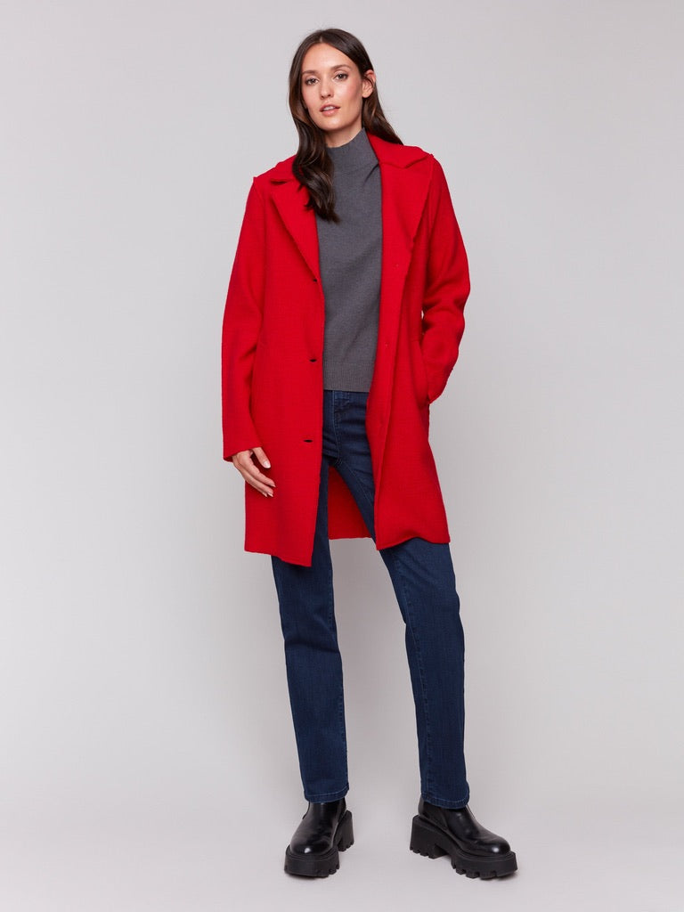 CB Boiled Wool Long Jacket