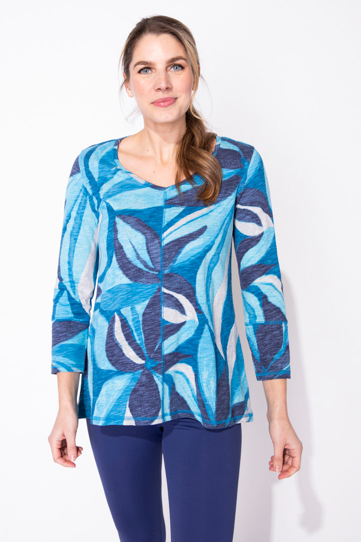 ESC V-Neck Floral Tunic