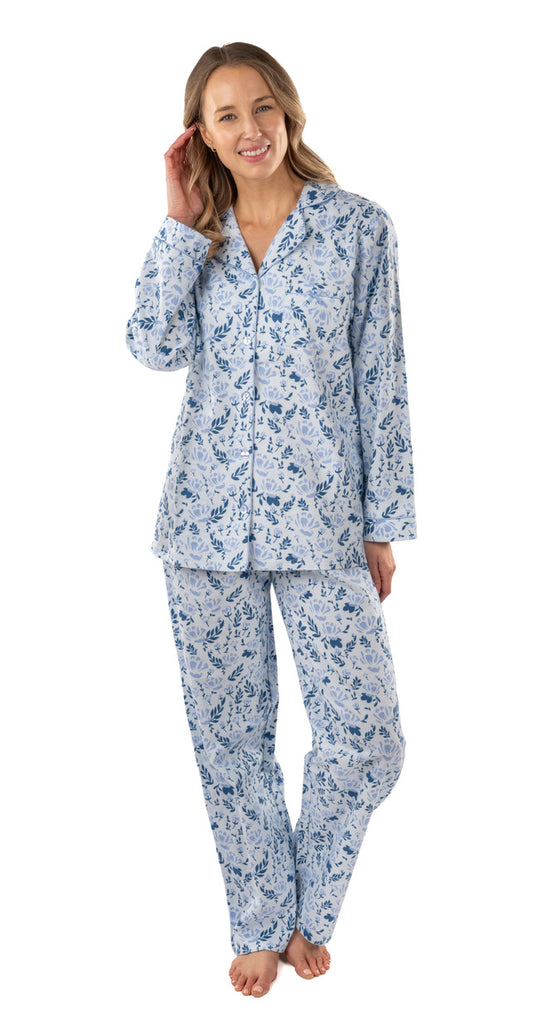 PTL PJ Set Floral Flannel