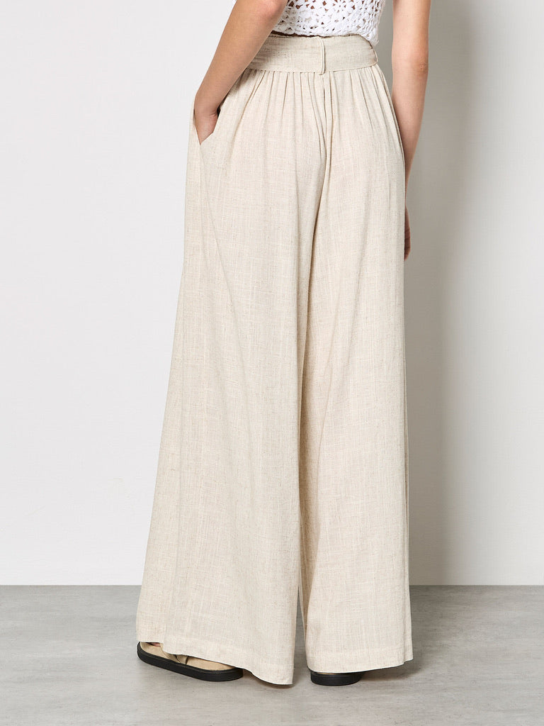 AP Wide Leg Linen Trouser