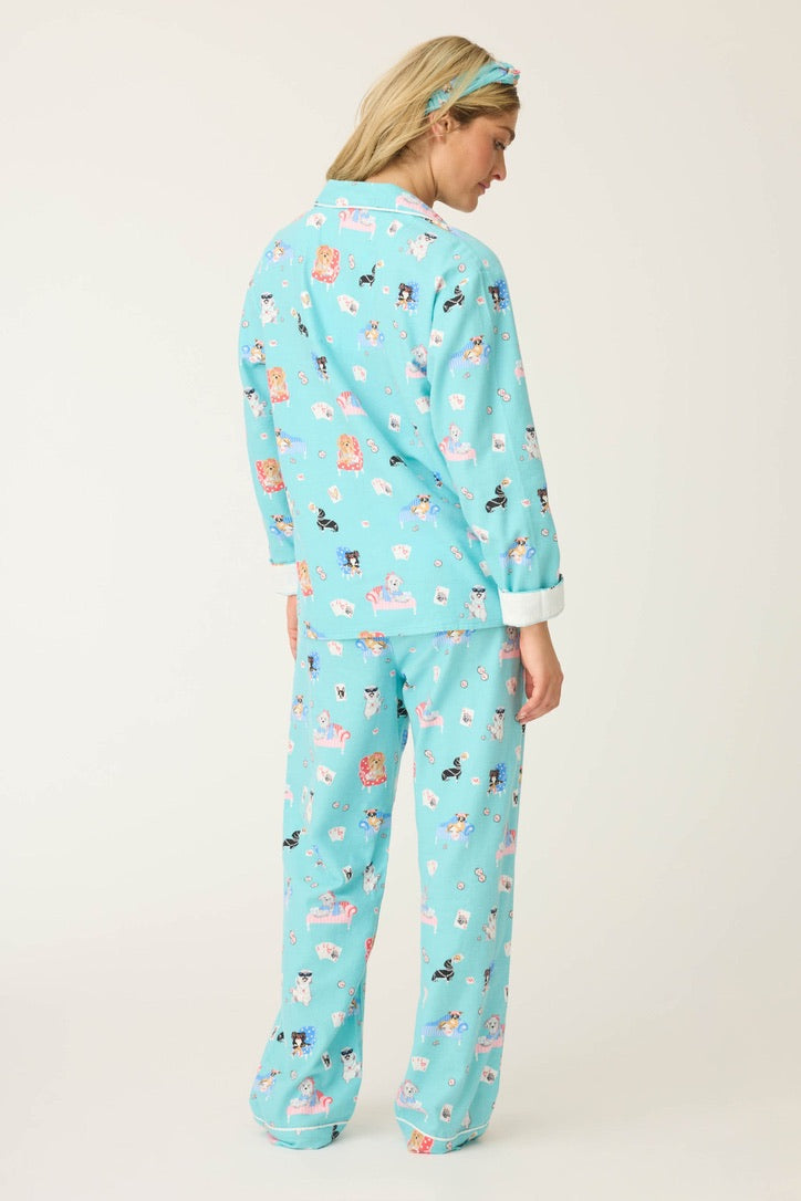 PJS Flannel PJ's W/Headband