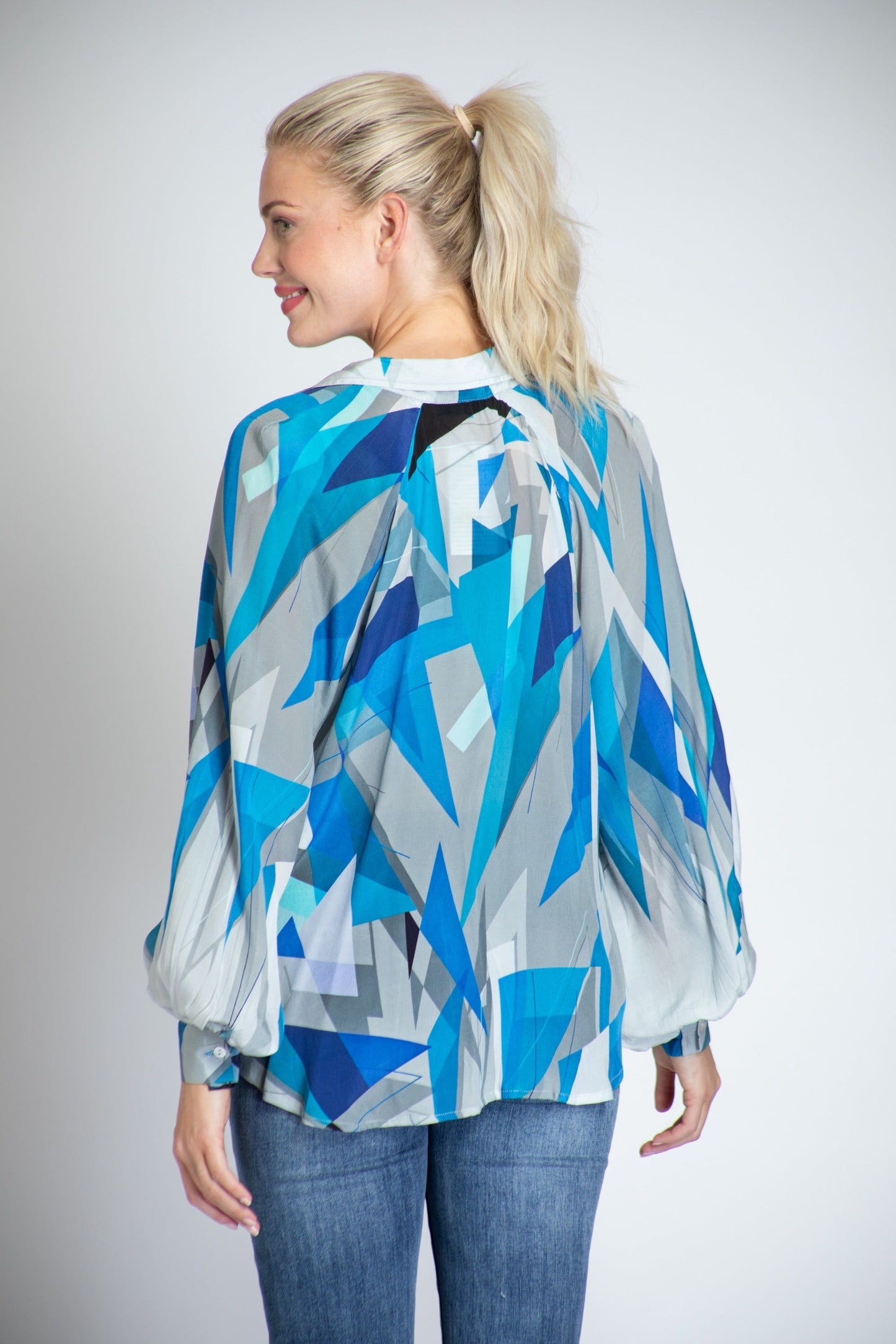 APNY Geo Brights Blouse