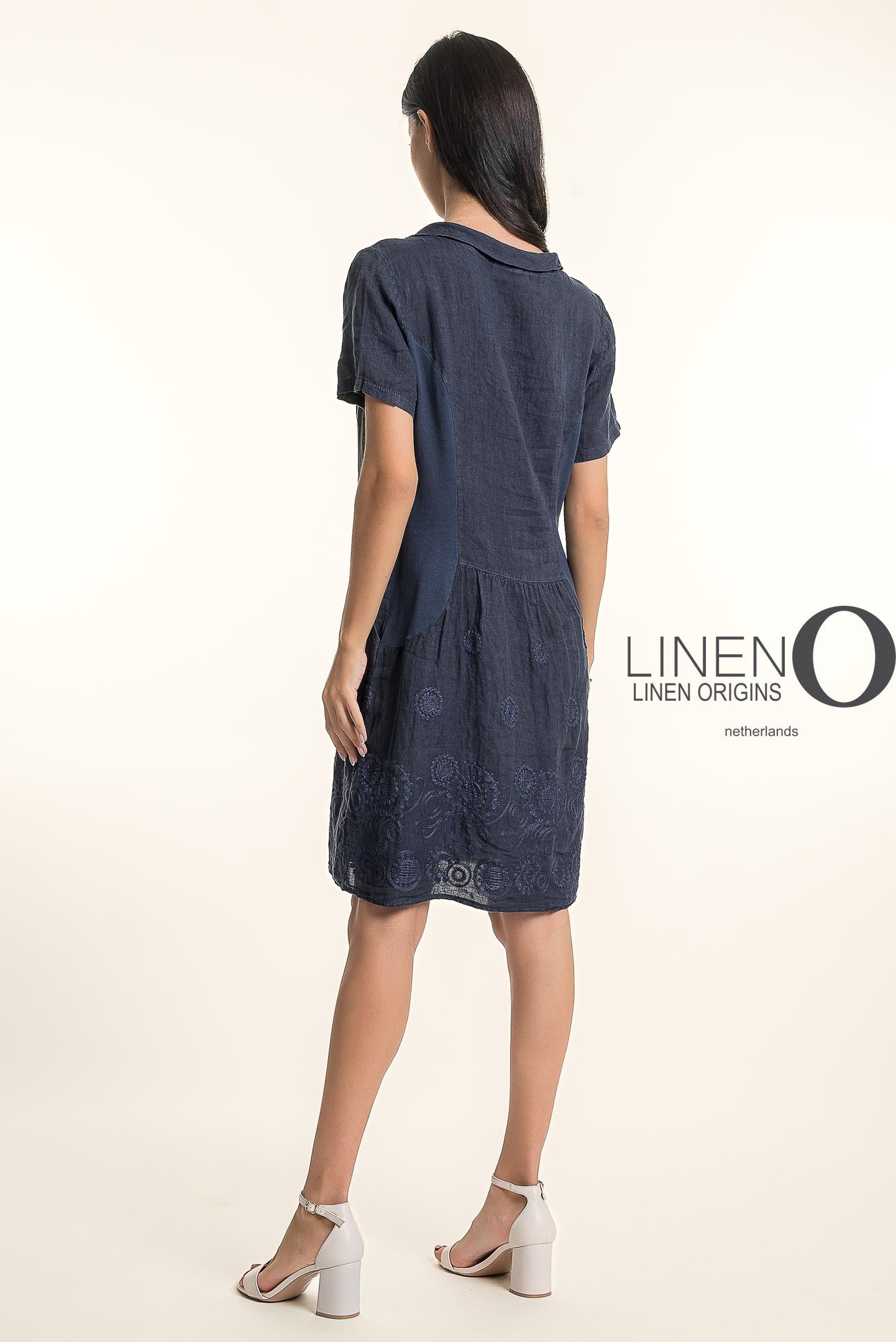 LO Cap Sleave Emb. Dress