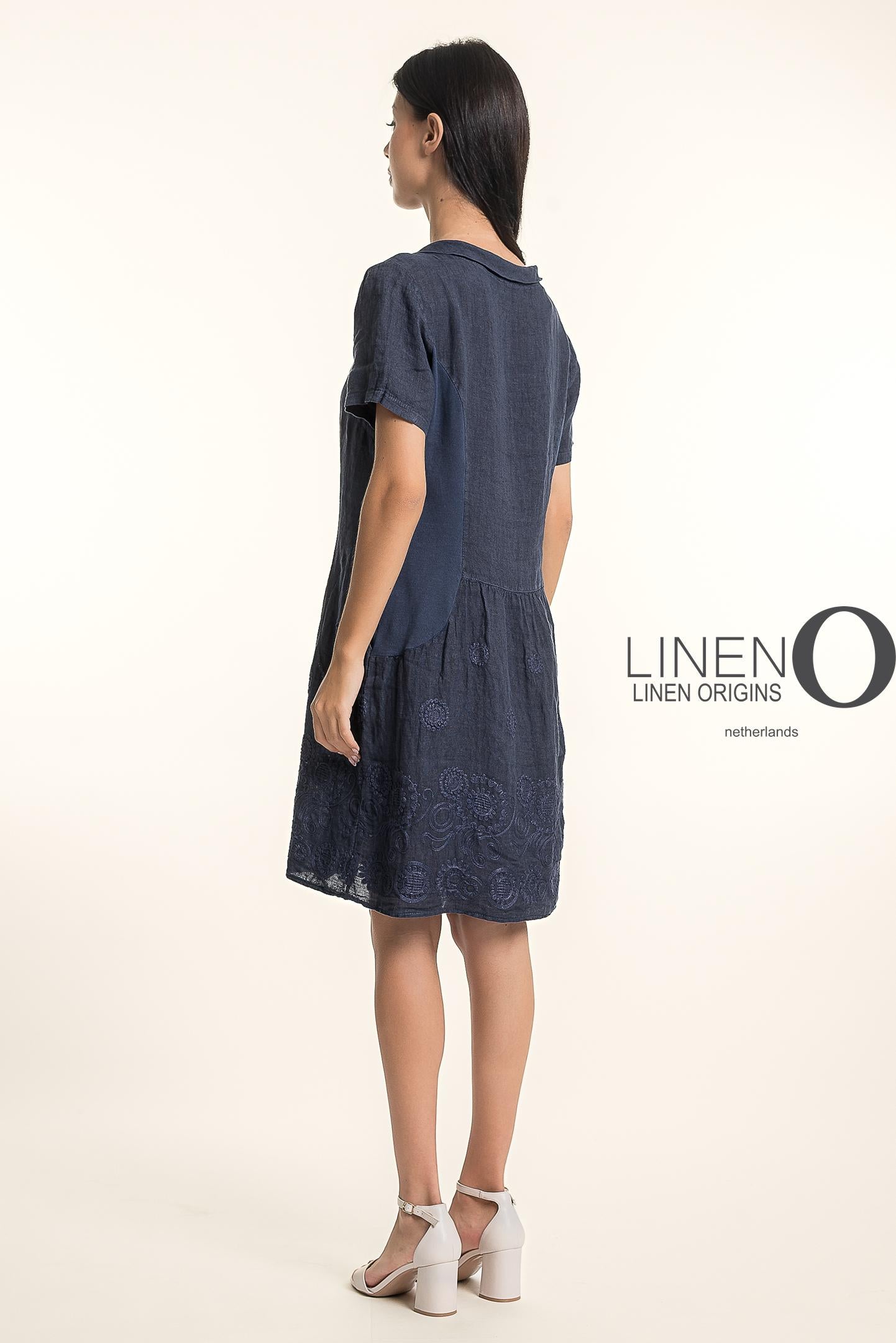 LO Cap Sleave Emb. Dress