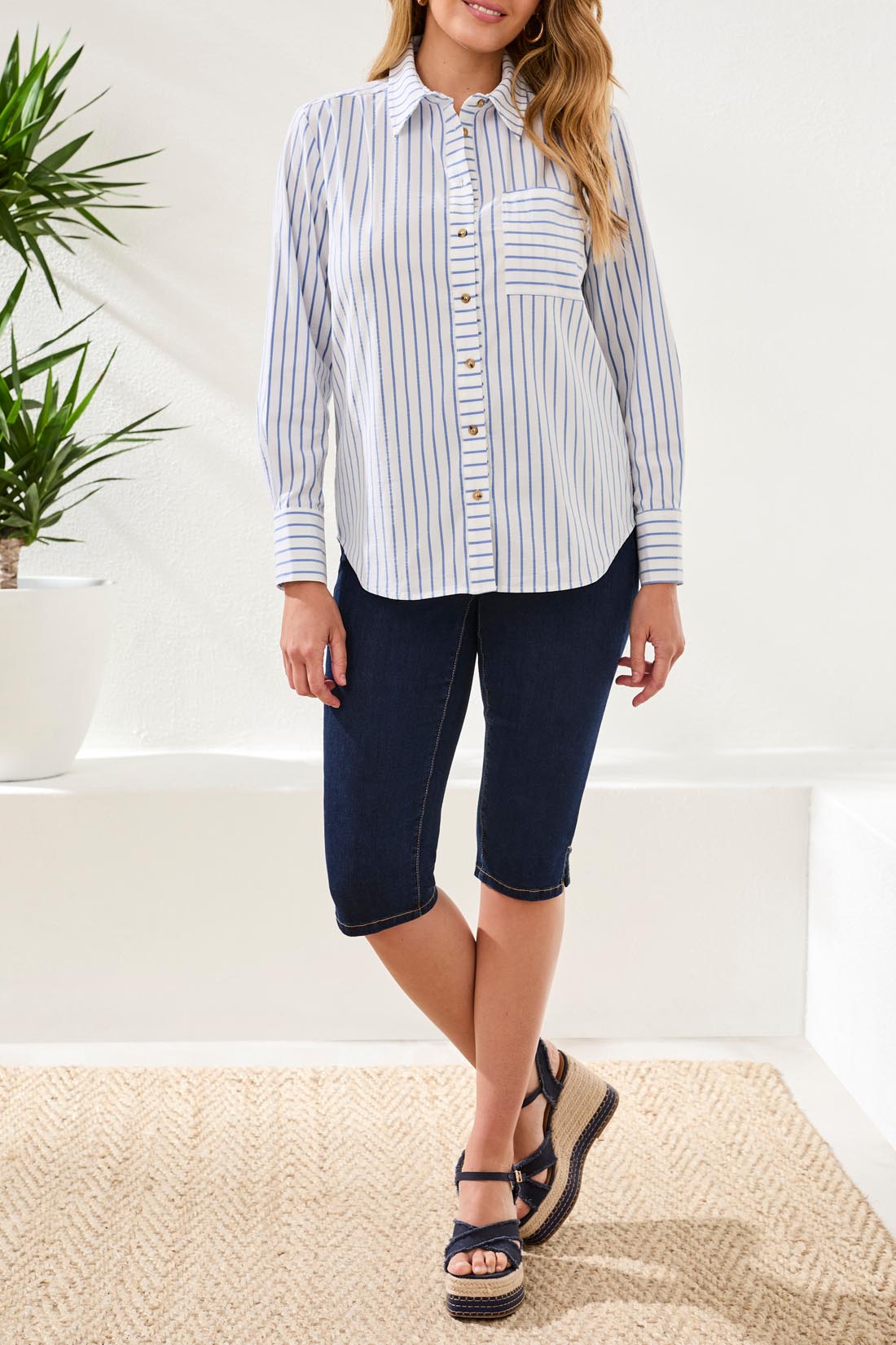 TB L/S Button Front Shirt