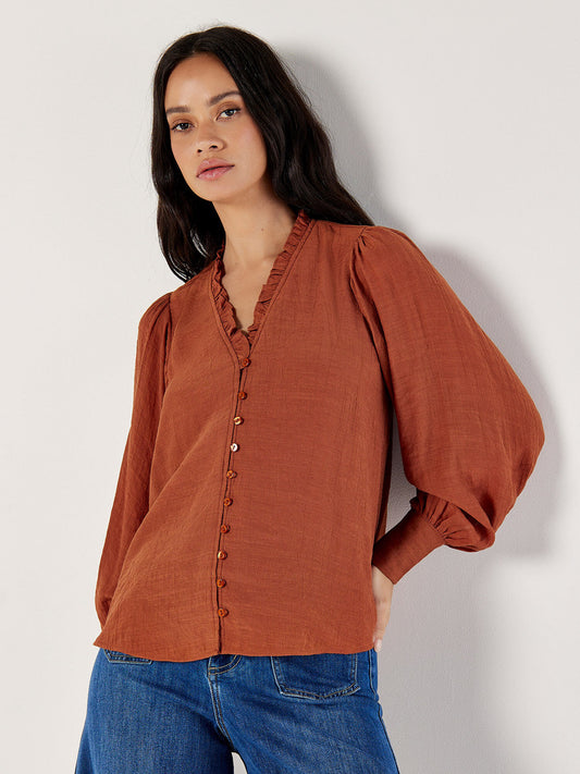 AP Ruffle Collar Blouse