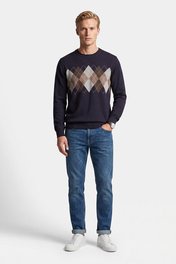 LS Sawyer Jacquard Crewneck