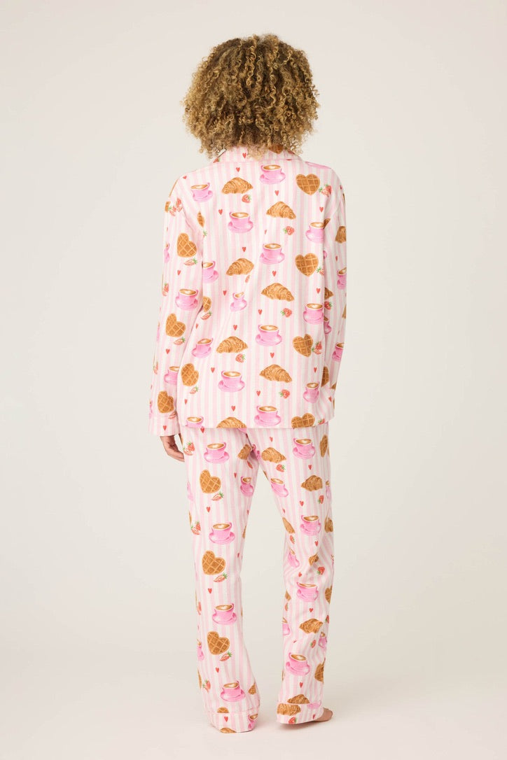 PJS Flannel PJ's W/Headband