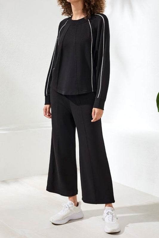 TB Crewneck Top W/Piping