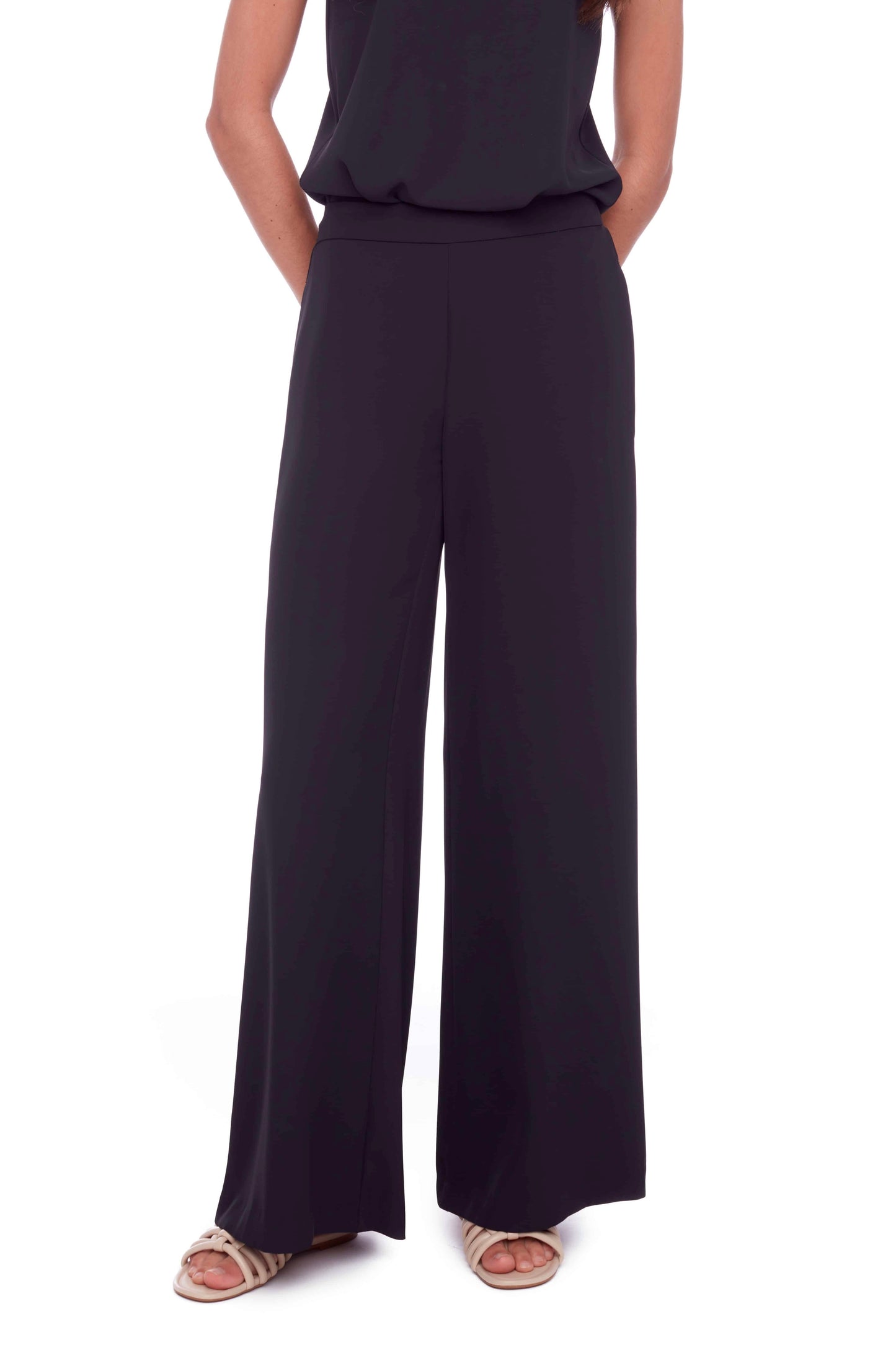 Up! Wide Leg Vegan Silk