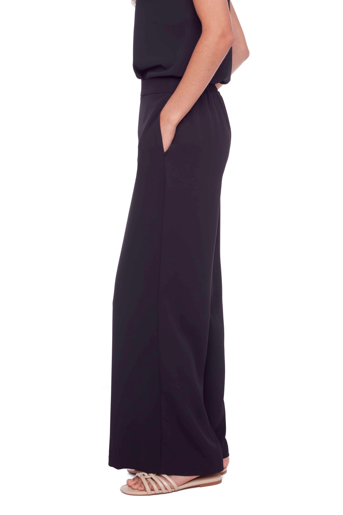 Up! Wide Leg Vegan Silk