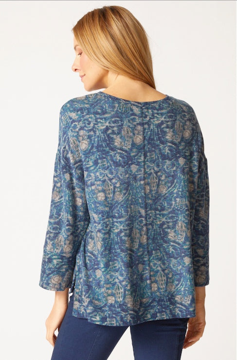 HC Rib Trim 3/4 Sleave Top