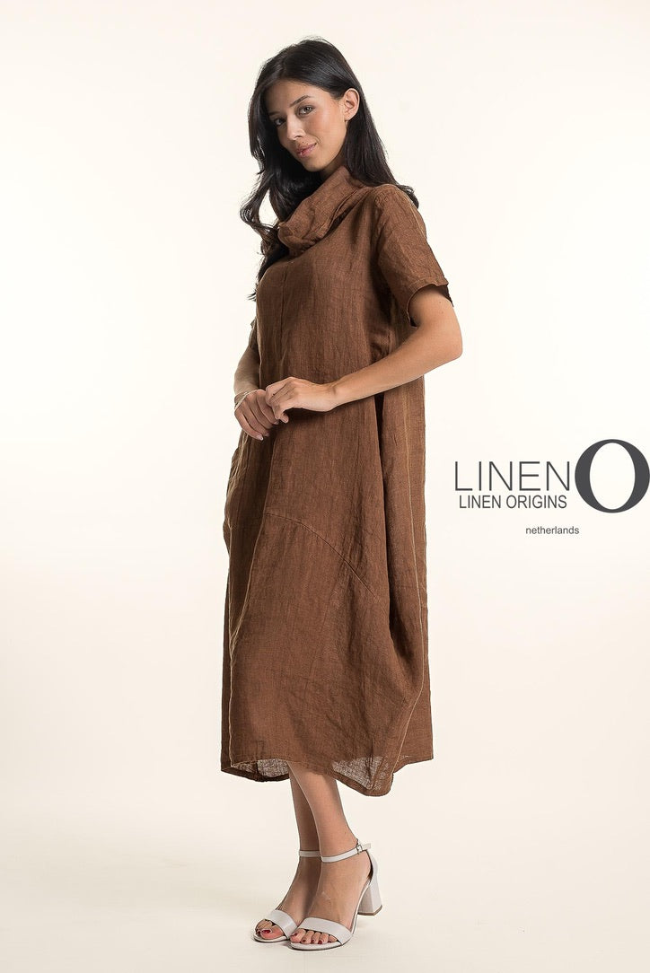 LO Cowl Neck Dress W/Slv