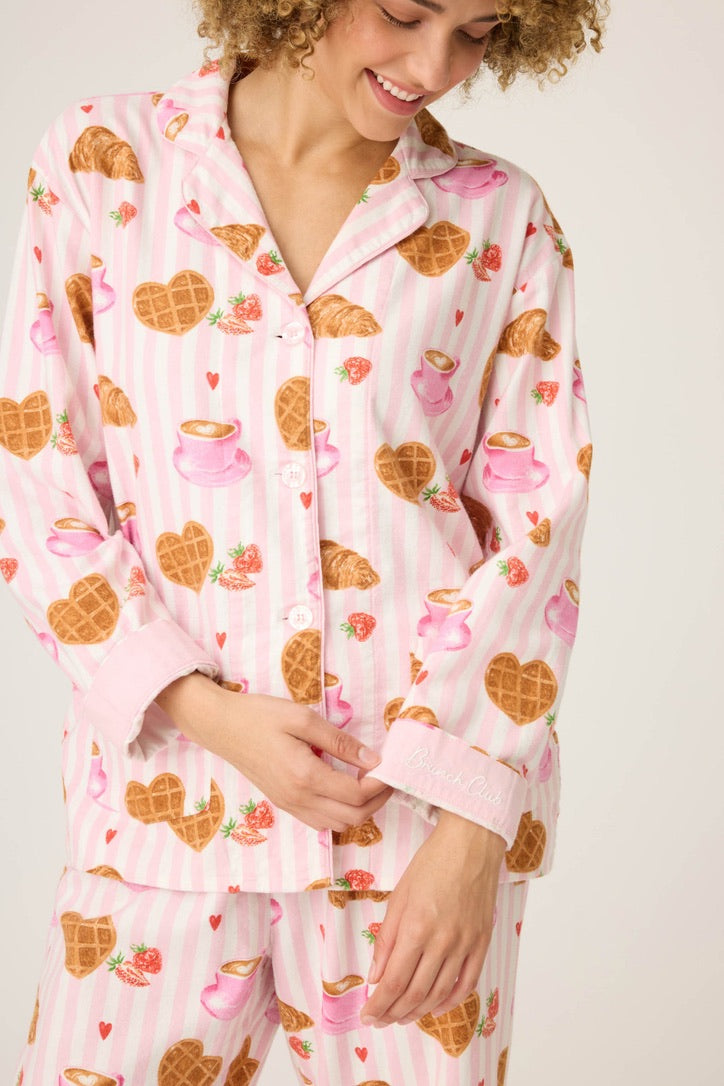 PJS Flannel PJ's W/Headband