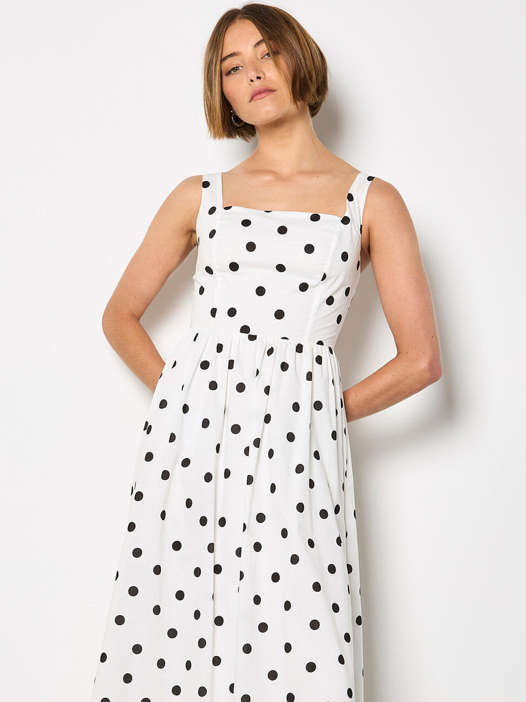 AP Polka Dot Midi Dress