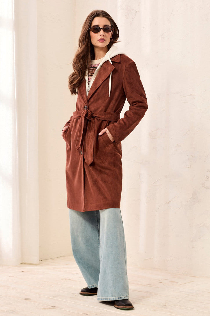 TB Trench Coat W/Removable Hood