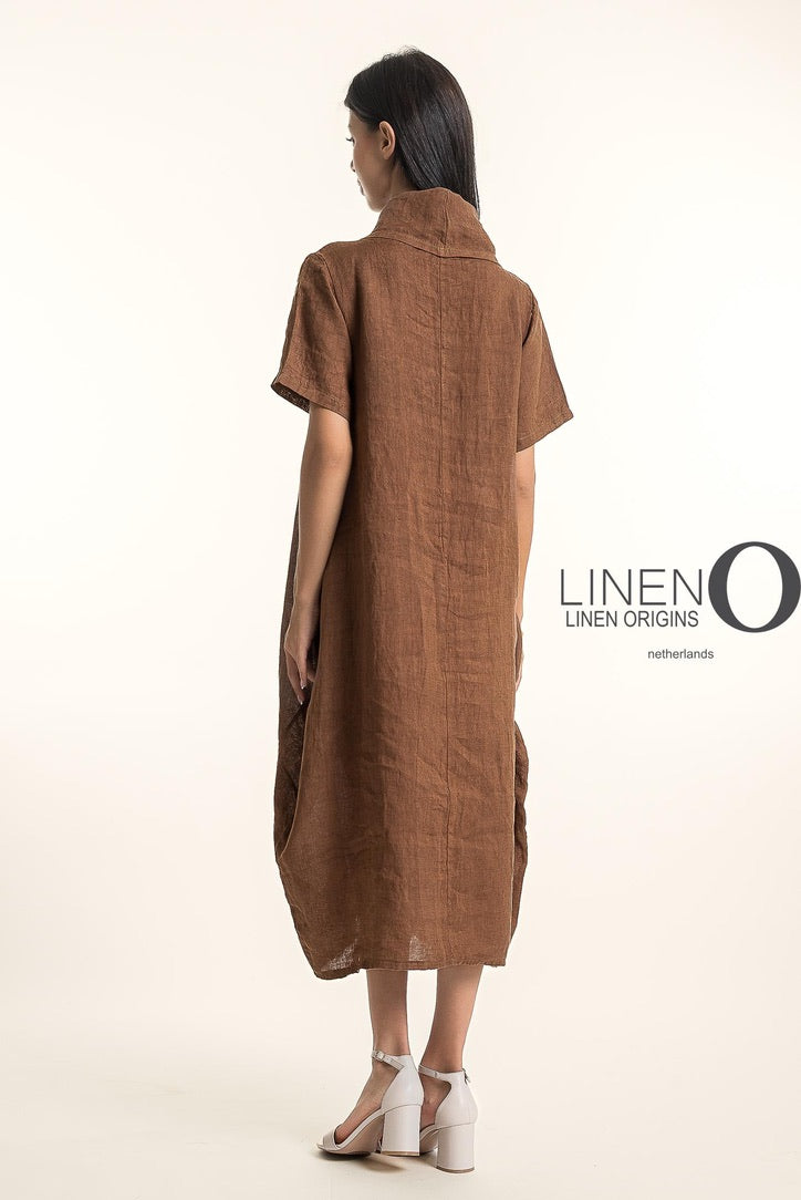 LO Cowl Neck Dress W/Slv