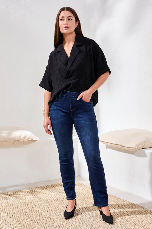 TB Sophia Pull-On Crop Jeans