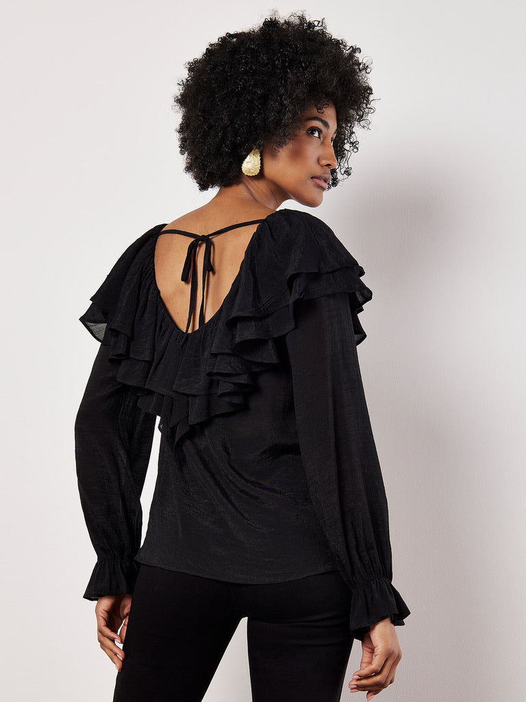 AP Ruffle Collar Blouse