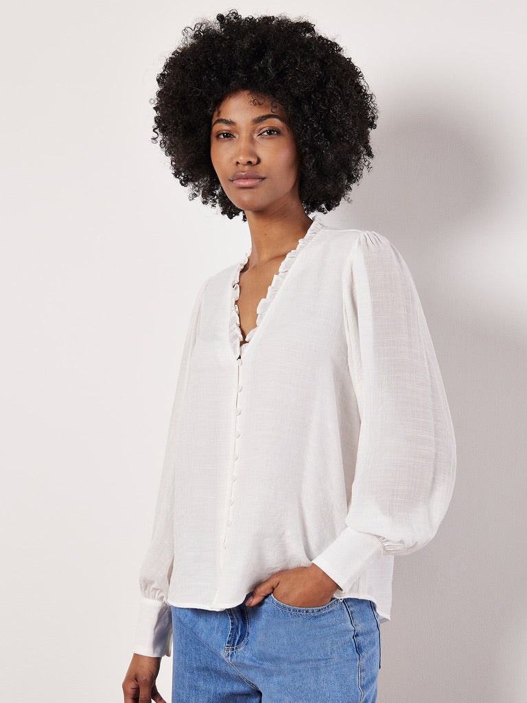 AP Ruffle Collar Blouse