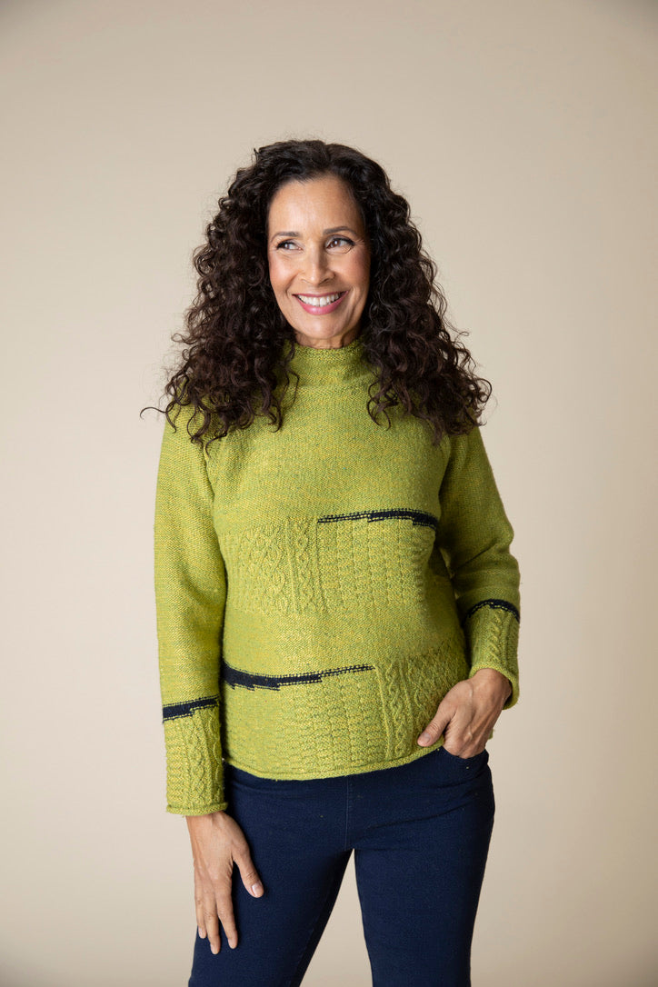 HC Mixed Cable Stitch Pullover