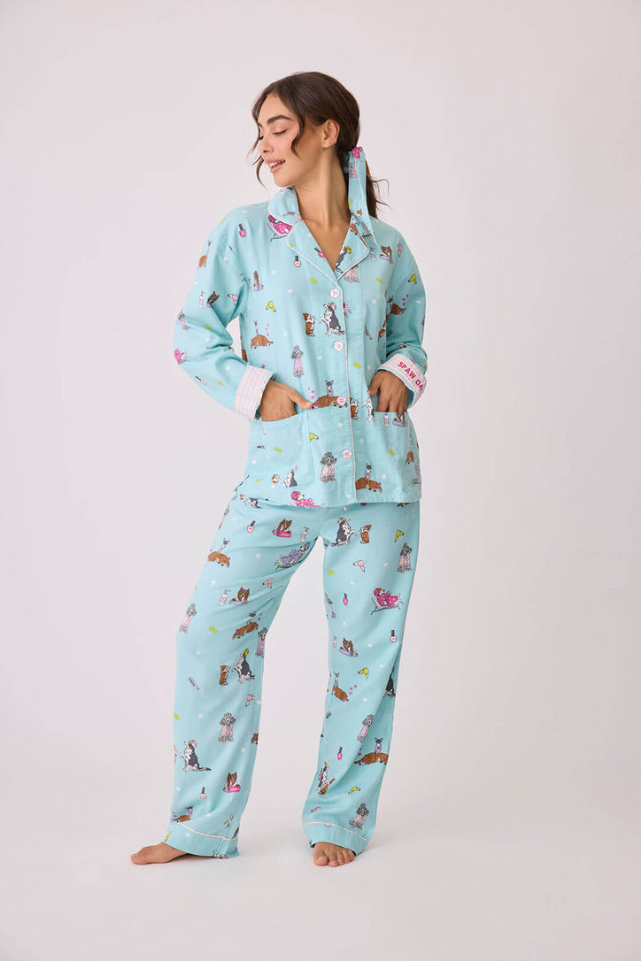 PJS Flannel PJ's W/Headband