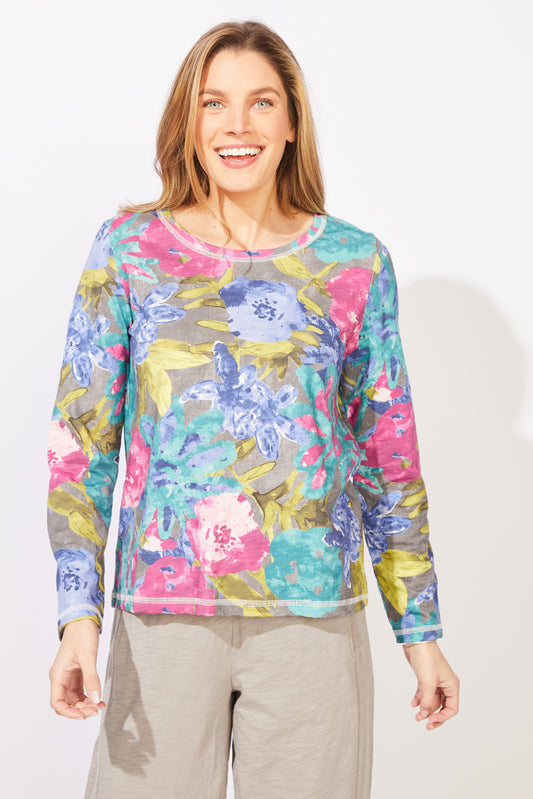 ESC Print Top Stitch Tee