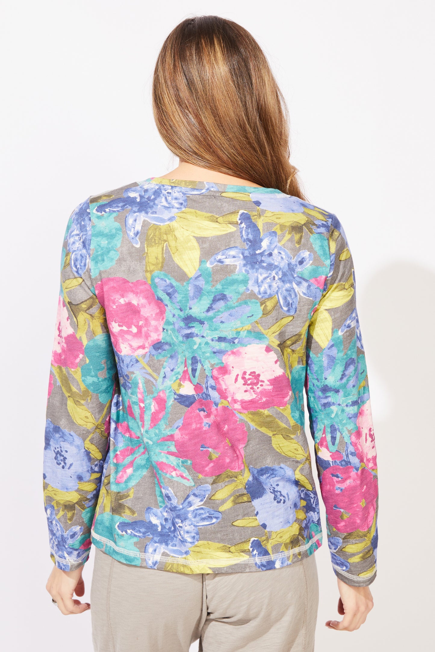 ESC Print Top Stitch Tee