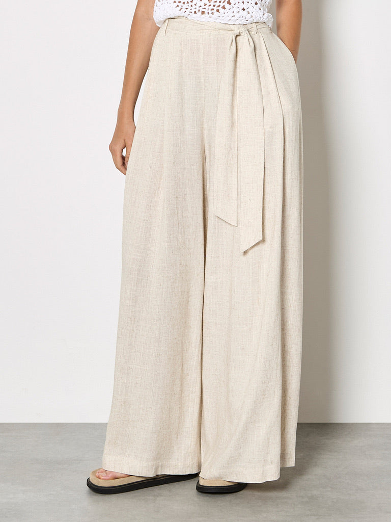 AP Wide Leg Linen Trouser