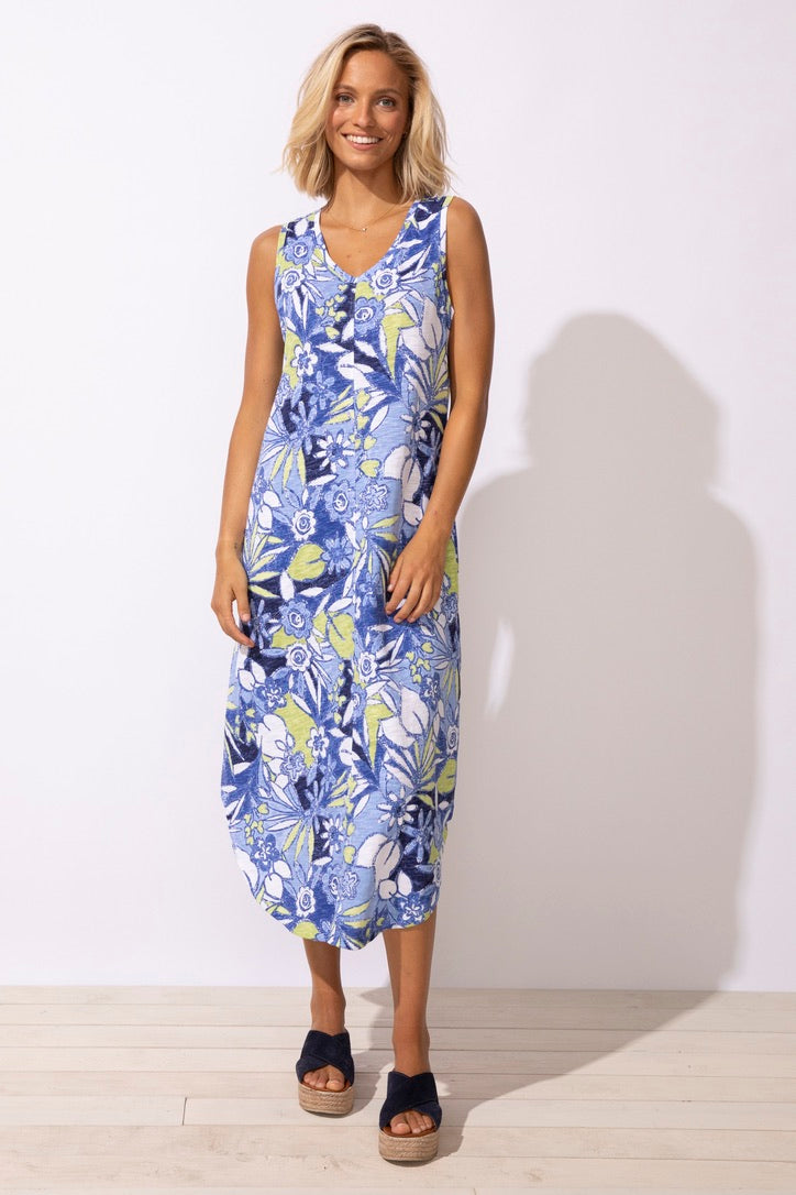 ESC Slvless Print Dress