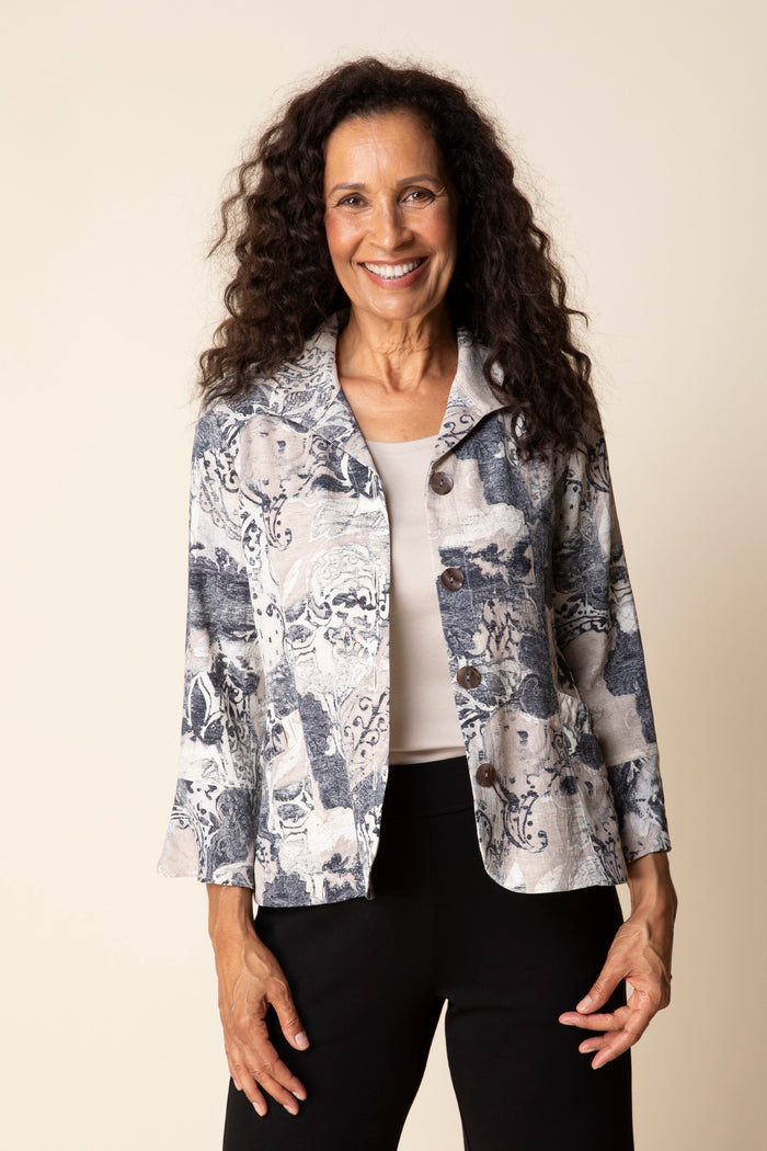 HC Shirred Shirt Jacket